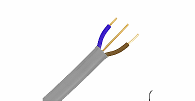 CU/PVC/PVC 6242Y Flat Twin Cores And Earth Cable