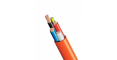 6mm Orange Circular Cable 4 Core+Earth 0.6/1KV